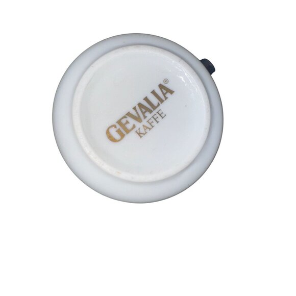 Gevalia Kaffe White Ceramic Coffee Mug 4" Tall - Picture 3 of 6